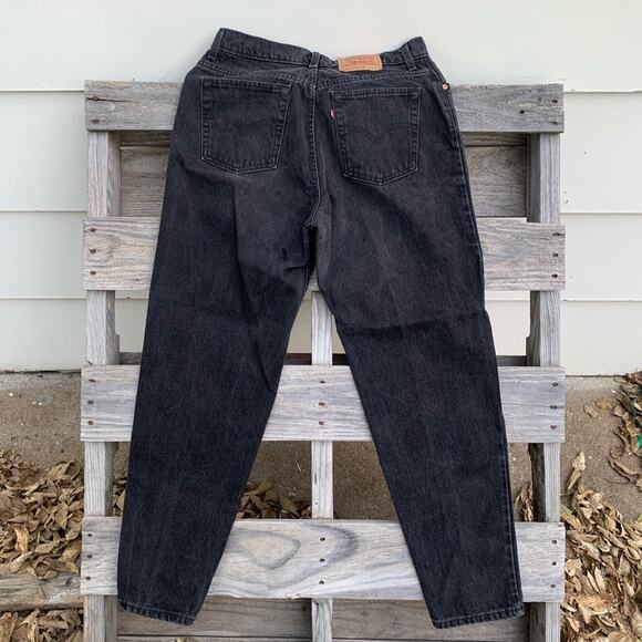 VTG 90s Levi’s 551 LADIES high waist relaxed fit jeans black 16 LONG - Picture 2 of 7